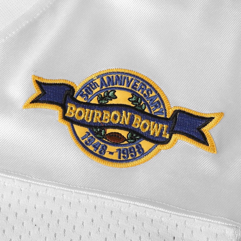 Phoneutrix Bobby Boucher #9 The Waterboy Adam Sandler Movie Mud Dogs Bourbon Bowl Football Jersey (White, Medium) - Image 4